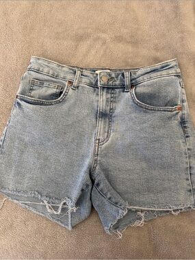 Madewell Light Wash High-Rise Denim Cutoff Shorts